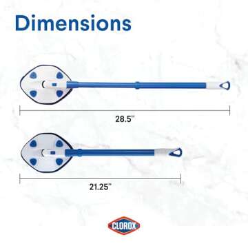 Clorox Extendable Tub and Tile Scrubber with Extra Pad