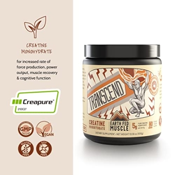 Earth Fed Muscle Creatine - 100% Pure German Creapure