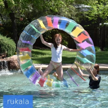 Exciting Inflatable Wheel Roller Pool Float 65 inches