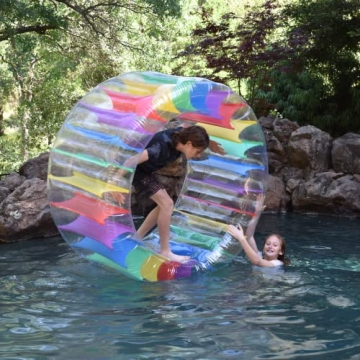 Exciting Inflatable Wheel Roller Pool Float 65 inches