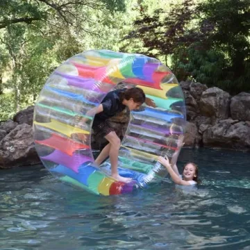 Exciting Inflatable Wheel Roller Pool Float 65 inches