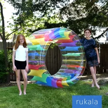 Exciting Inflatable Wheel Roller Pool Float 65 inches