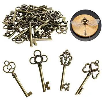 Magical Flying Keys DIY Set with Dragonfly Wings - 30 PCS