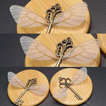 Magical Flying Keys DIY Set with Dragonfly Wings - 30 PCS