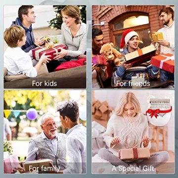 YUNDIE Clear Acrylic 17 Keys Kalimba Thumb Piano Beginners