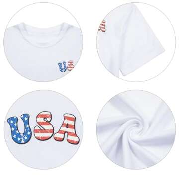 Oversized Patriotic USA Shirt for Women 4th of July