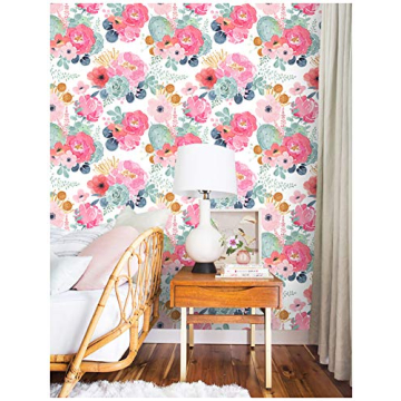 HAOKHOME Floral Peel and Stick Wallpaper for Stylish Decor
