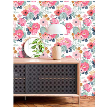 HAOKHOME Floral Peel and Stick Wallpaper for Stylish Decor