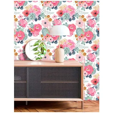 HAOKHOME Floral Peel and Stick Wallpaper for Stylish Decor