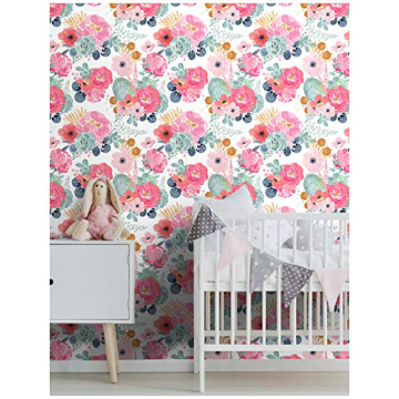 HAOKHOME Floral Peel and Stick Wallpaper for Stylish Decor