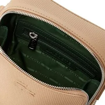 Lacoste Men's Leather Crossbody Bag - Stylish & Functional