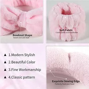 Stylish ENDLIS Spa Headband & Microfiber Wrist Towels