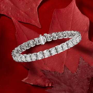 Elegant Ross-Simons 3.00 ct. t.w. Diamond Tennis Bracelet