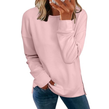 Glamaker Women's Comfy Long Sleeve Crewneck Sweatshirt - Soft & Stylish