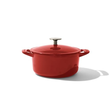 Made In Cookware - Dutch Oven 3.5 Quart - Red - Enameled Cast Iron - Exceptional Heat Retention & Du...