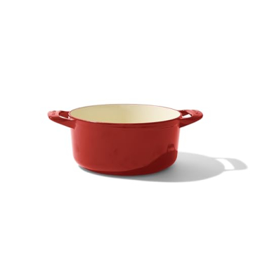 Made In Dutch Oven 3.5 Quart Red Cast Iron Cookware