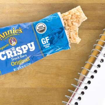 Annie's Organic Original Crispy Snack Bars, Gluten Free, Value Pack, 12 Bars, 9.36 oz (Pack of 2)
