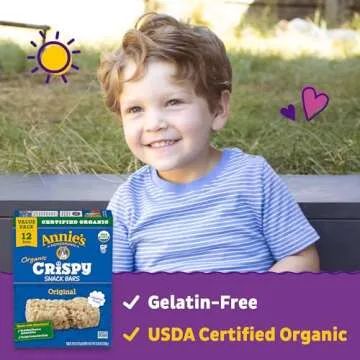 Annie's Organic Original Crispy Snack Bars, Gluten Free, Value Pack, 12 Bars, 9.36 oz (Pack of 2)