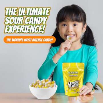 Fremon Heads Freeze Dried Lemon Fruit Candy from TikTok, ASMR Crunchy Candy, Sweet and Sour Kids Sna...