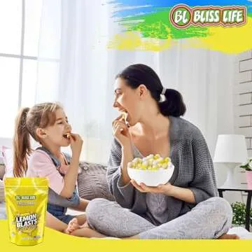 Fremon Heads Freeze Dried Lemon Fruit Candy from TikTok, ASMR Crunchy Candy, Sweet and Sour Kids Snacks, Unique Novelty Snack for Kids 4OZ