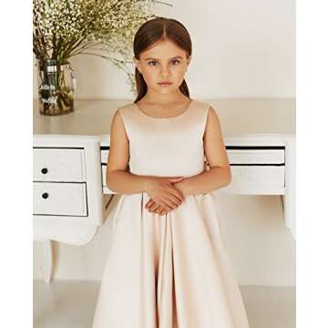 Elegant MCieloLuna Flower Girl Dresses in Pink