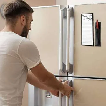 Zonon Magnetic Note Pad & Pen Holder for Fridge