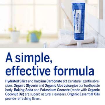 Dr. Bronner’s All-One Toothpaste in Peppermint 70% Organic