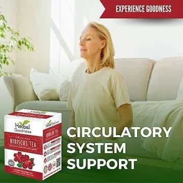 Organic Hibiscus Tea Bags - Supports Heart Health & Wellness