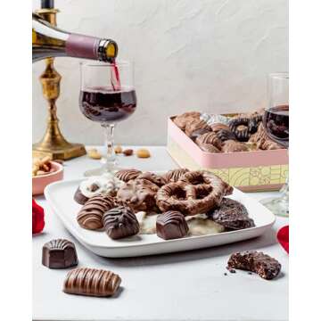 Valentines Day Gift Basket for Women | Chocolate Gift Box for Woman | Prime Gift Set for Holidays, M...