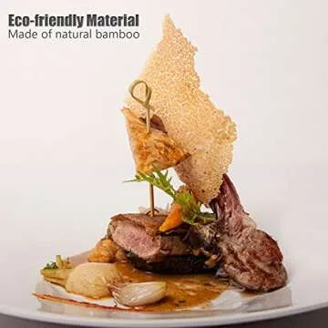 500 PCS Cocktail Picks, 4.7 Inch Cocktail Toothpicks Knot Skewers for Fruit, Cake, Barbecue Snacks, Appetizers Party Supplies