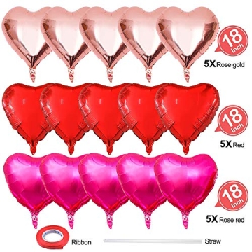Heart Foil Balloons - Romantic Decorations for Any Event