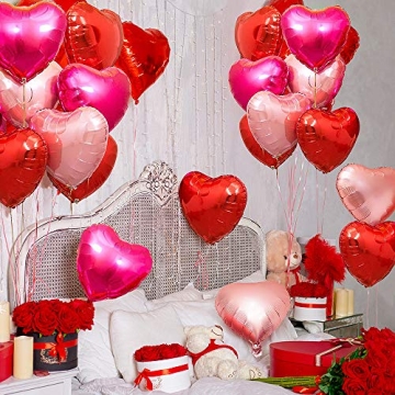 Heart Foil Balloons - Romantic Decorations for Any Event