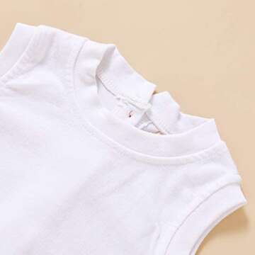 Infant Cotton Romper Sleeveless Jumpsuit for Newborns