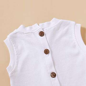 Infant Cotton Romper Sleeveless Jumpsuit for Newborns