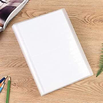 Nail Art Sticker Storage Book Collecting Album 80 Slots Empty Storage Holder Binder Book Plastic Nail Stenicls Organizer Easy Photo Album Manicure Nail Art Tools