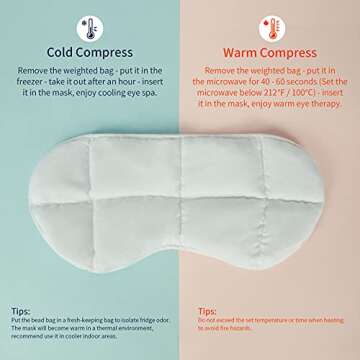 Mr. Sandman Weighted Eye Mask: Sleep Better, Feel Better, Anytime!