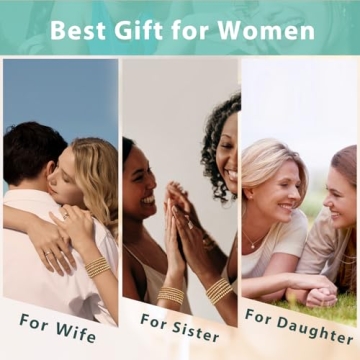 adoyi Gold Bracelets for Women, Gold Beaded Bracelets for Womens 14K Gold Plated Stackable Strand Bracelets Bead Ball Bracelet stack Set Adjustable Bracelet Set Jewelry for Gifts