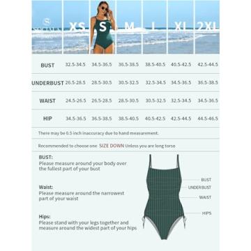 SOCIALA Ribbed One Piece Swimsuit Women Tie Side High Cut Bathing Suits Tummy Control Swim Suit 2025 Ruched Monokinis Green Medium