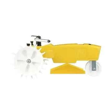 Nelson Rain Train Traveling Sprinkler for Yard, Heavy Duty Rotating Lawn Sprinkler with Large Area Coverage, Yellow