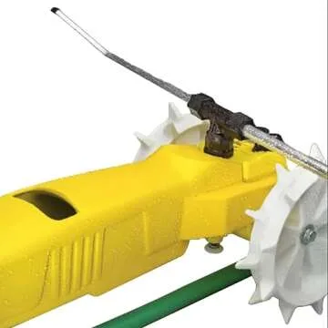 Nelson Rain Train Traveling Sprinkler for Yard, Heavy Duty Rotating Lawn Sprinkler with Large Area Coverage, Yellow