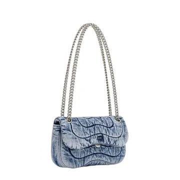 JW PEI Women's Tina Quilted Crossbody - Stylish Denim Blue