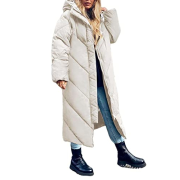 Flygo Women's Long Puffer Coat - Ultimate Winter Warmth & Style