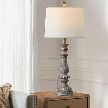 BOBOMOMO USB Table Lamp Set of 2 - Antique Retro Style