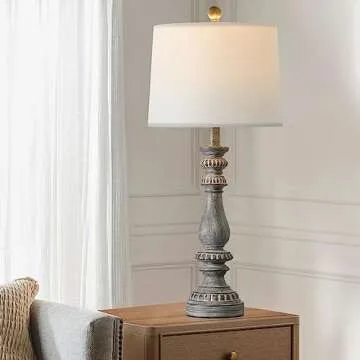 BOBOMOMO USB Table Lamp Set of 2 - Antique Retro Style