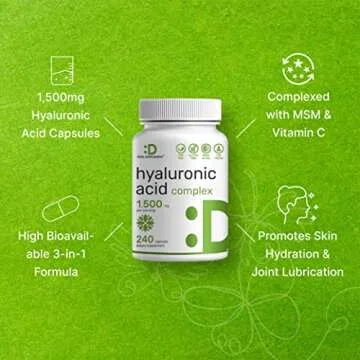 Hyaluronic Acid Supplements 1,500mg – 240 Capsules