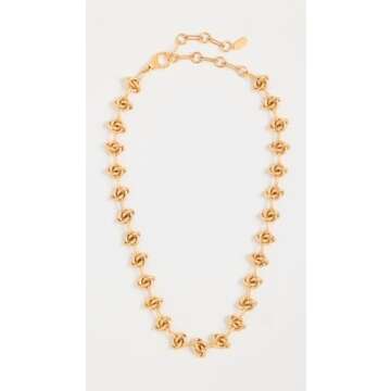 Elizabeth Cole Women's Anarosa Necklace, Gold, One Size