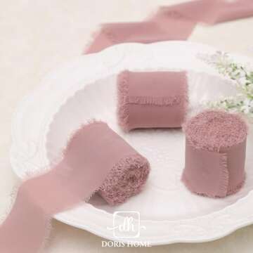 Mauve Chiffon Ribbon - Elegant DIY Craft Solution