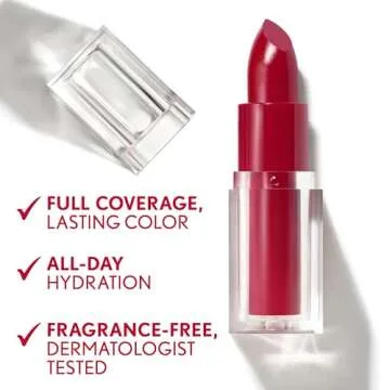 COVERGIRL Clean Lip Color - Satin Finish, 24-Hour Wear