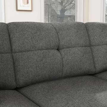 HONBAY L Shaped Couch for Small Apartments