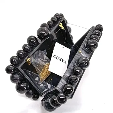 CUXVA Acrylic Clutch Purse for Women - Stylish Evening Bag